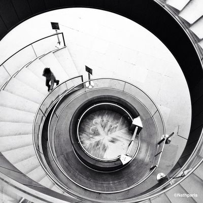 blackandwhite at Musée du Louvre by Nathparis