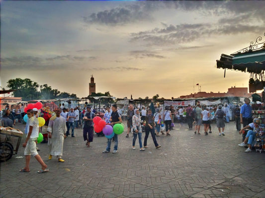 places at Place Jemaa el-Fna by Amine Med