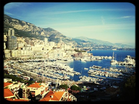 Enjoying the View at Port De Monaco by Daniel Waterhouse