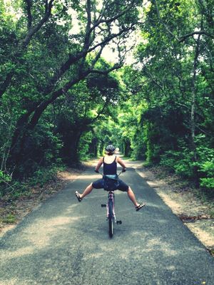 Riding Bikes at Bald Head Island by Jim Darling