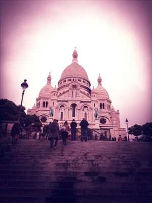 praying at Basilique du Sacré-Cœur by Rika Nakajima