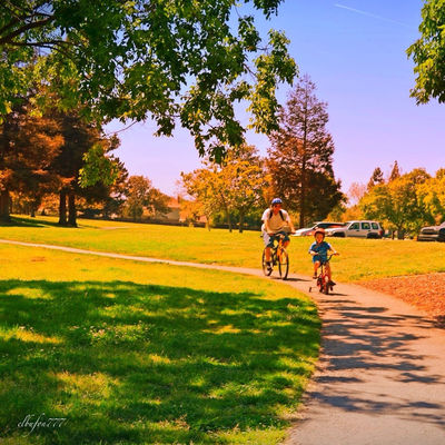 streetphotography at walk in the park by elbufon777
