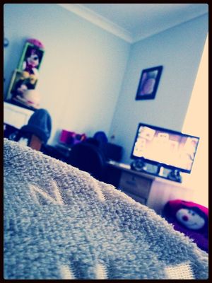 watching movies at My Bed by Abbey. Lee.