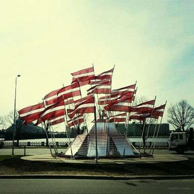 flags in Riga by Olga Bow
