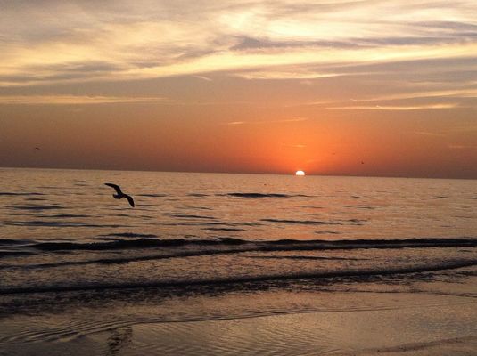 sunset at Junkanoo On The Beach by Kelly Bowers