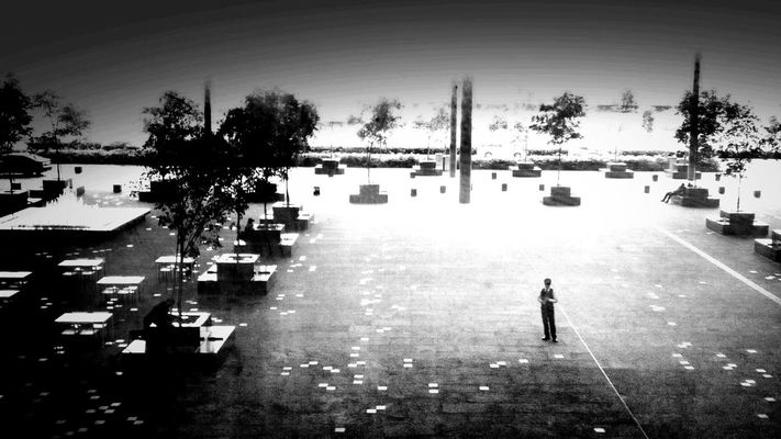 blackandwhite in Singapore by andrew