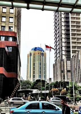 urban landscape at Jakarta by Annelizabeth