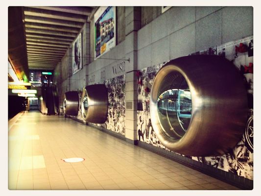 train station at Gare SNCF de Lyon-Vaise by Stéphane