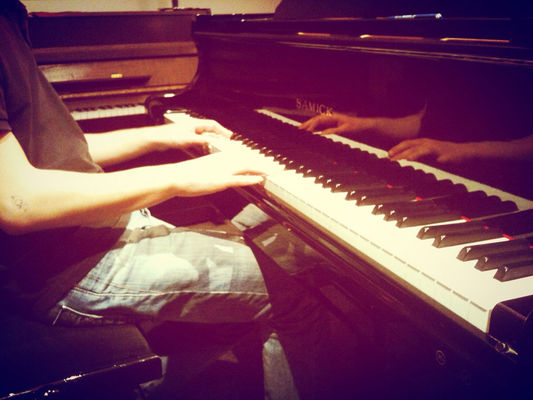 Piano at music by Marie G.