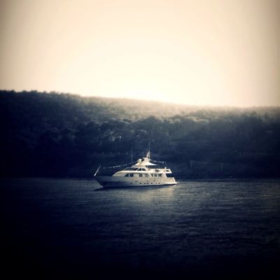 yacht at Rovenska Beach by boban.tv