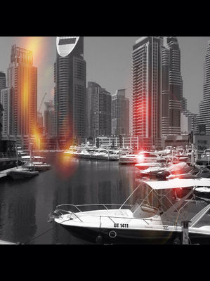 Architecture at Dubai marina by Anita Ivak