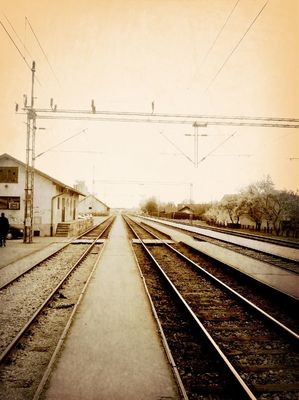train station at Ivanic grad ( grad guzica i sisa ) by expatjournal