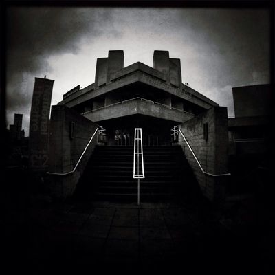 the dark landscape at National Theatre by Knitterbird