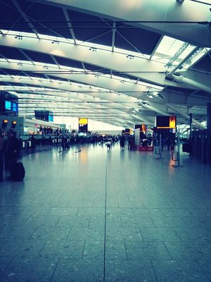 At the terminal at Terminal 5 by Ingo Vogelmann