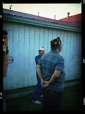 flag raising at VFW Post 6947 by Onkel Art