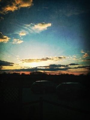 sunset at Upper Brockhurst Farm by Robbie Meath
