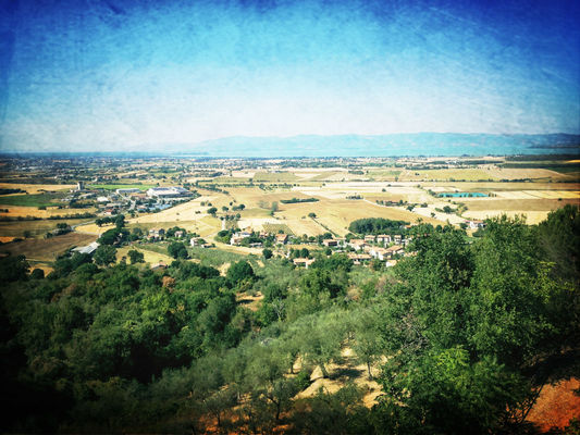 landscape at Panicale by Vee_Bee