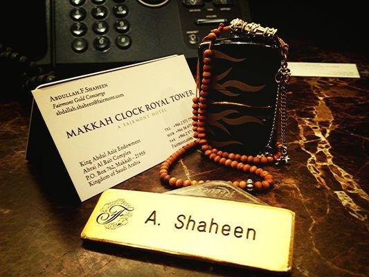 Working hard at Fairmont Clock Tower Hotel Mekkah by Abdullah Shaheen