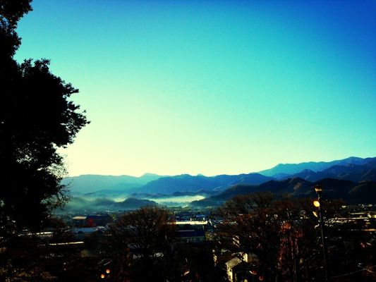 mountains at Japan by Kaori