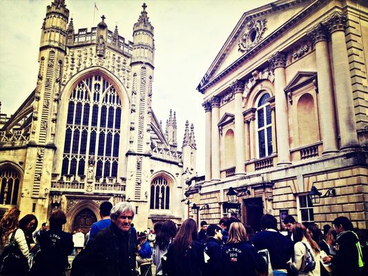 cityscapes at Bath Abbey by Melissa Law