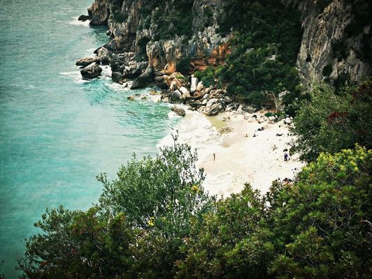 Coastline at cala gonone by Laura Blu