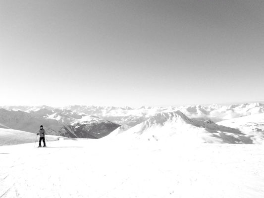 blackandwhite at La Plagne, France by HaikuCoup