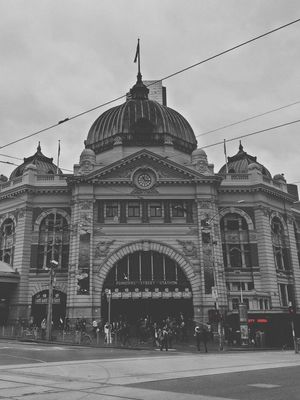 Taking Photos at Flinders Street Station Steps by GS Imagery