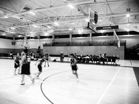 black and white at The Sports Centre by Alice