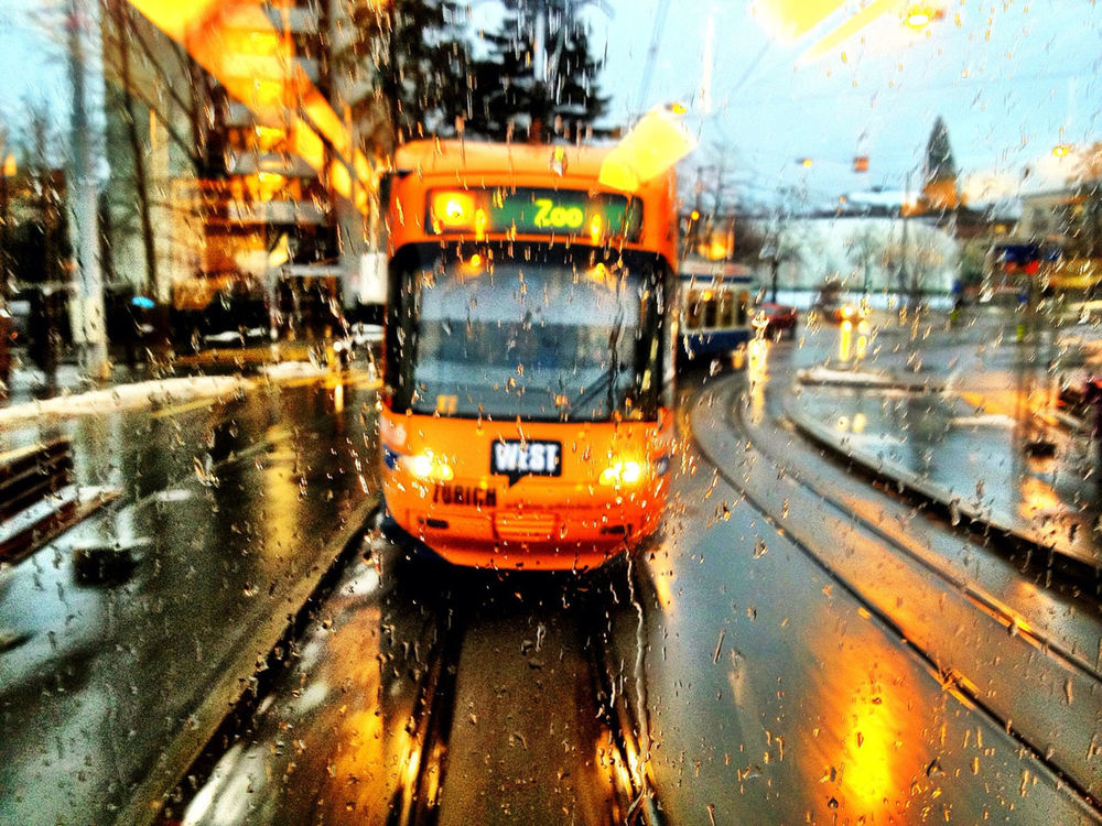 Tram at VBZ Platte by Adrian Senn