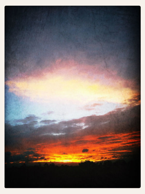 sunset in Sunbury by Ellen