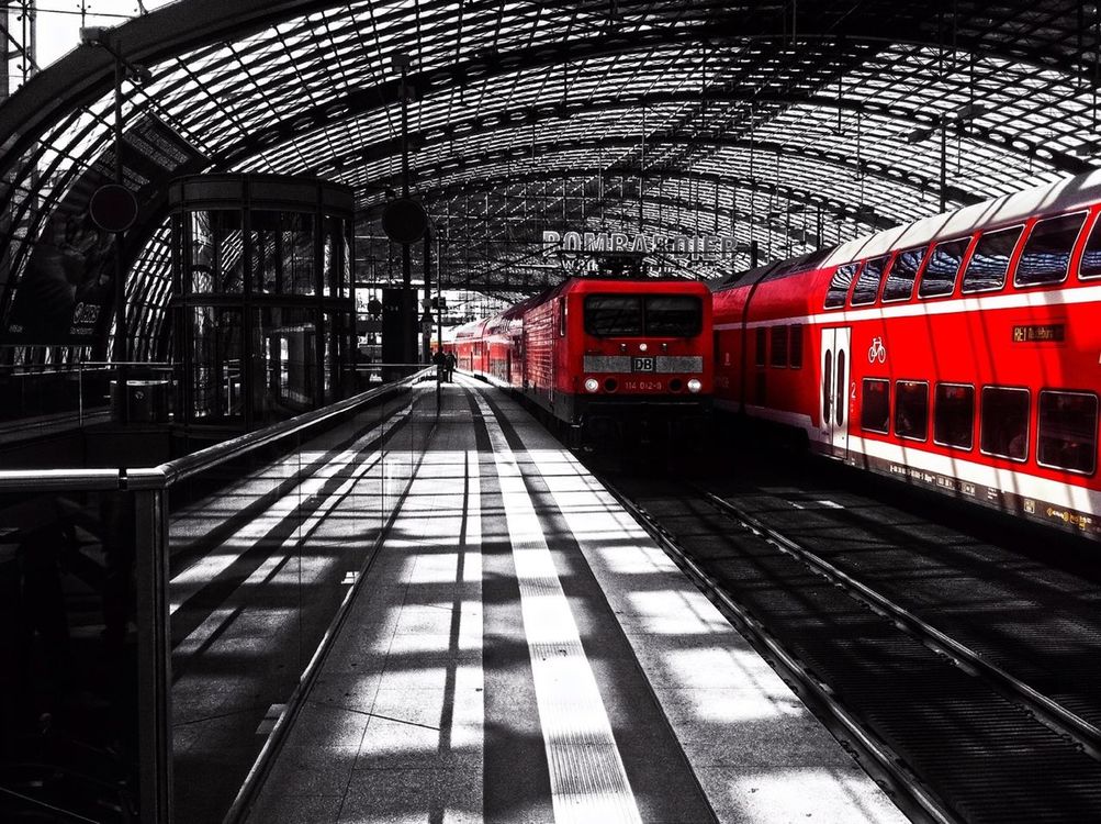 train station at Berlin by Atilla Öztürk