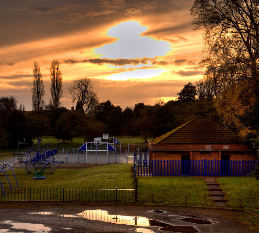 sunset at Birmingham by Robert Rivett