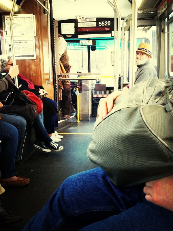 on the bus at Central & Fulton by mike berke