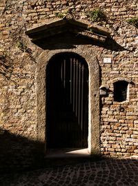 Entrance of old building