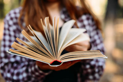 Close-up of book