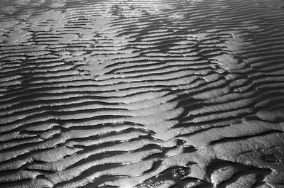 Full frame shot of wet sand