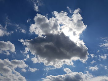 Low angle view of clouds in sky