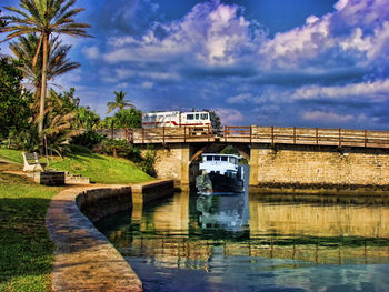 Built structures against the sky