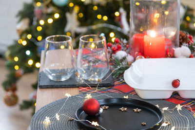 Close-up of drink on table