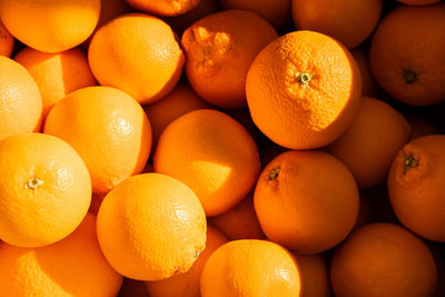 Full frame shot of oranges