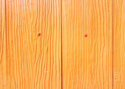 Full frame shot of orange wood