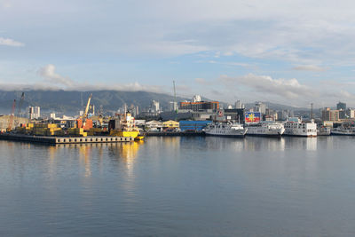 Cebu city port view