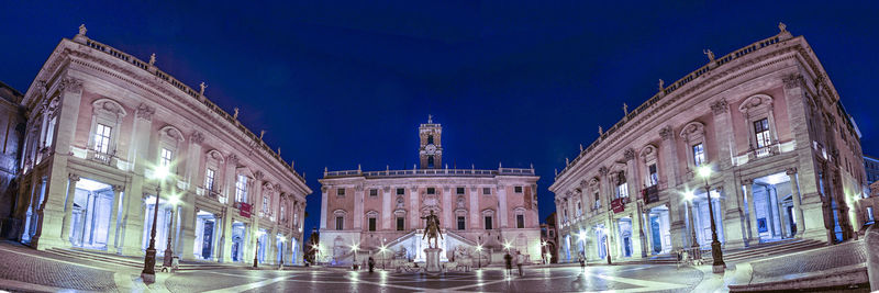 View of historical building against blue sky