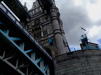 Low angle view of buildings against sky