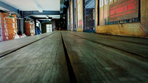 Narrow alley along buildings