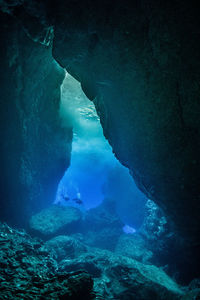 Scenic view of frozen sea