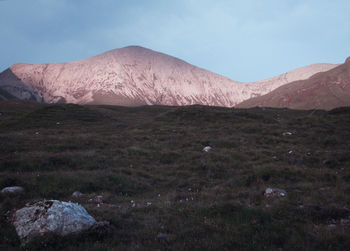 Scenic view of landscape against sky