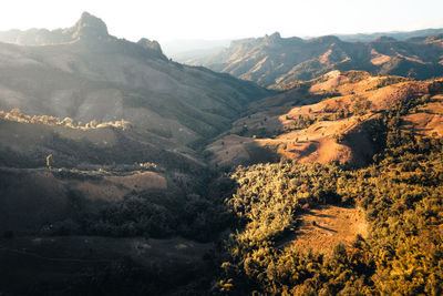 High angle view of landscape