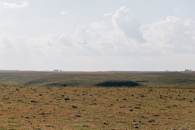 Scenic view of landscape against sky