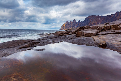 Scenic view of sea against sky